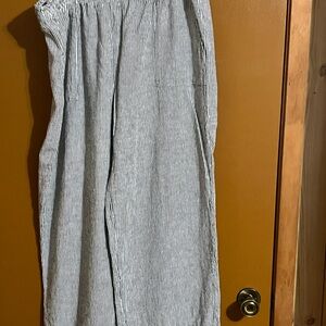 Time and Tru Striped Pants - Black and White